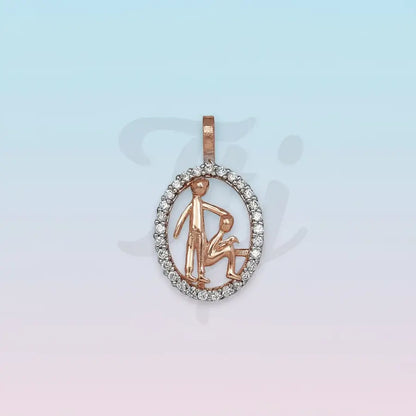 Father Bless Gold Pendant