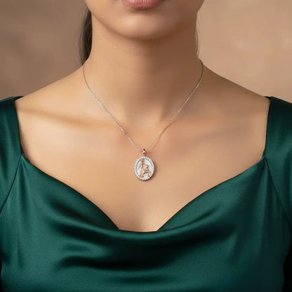 Father Bless Gold Pendant
