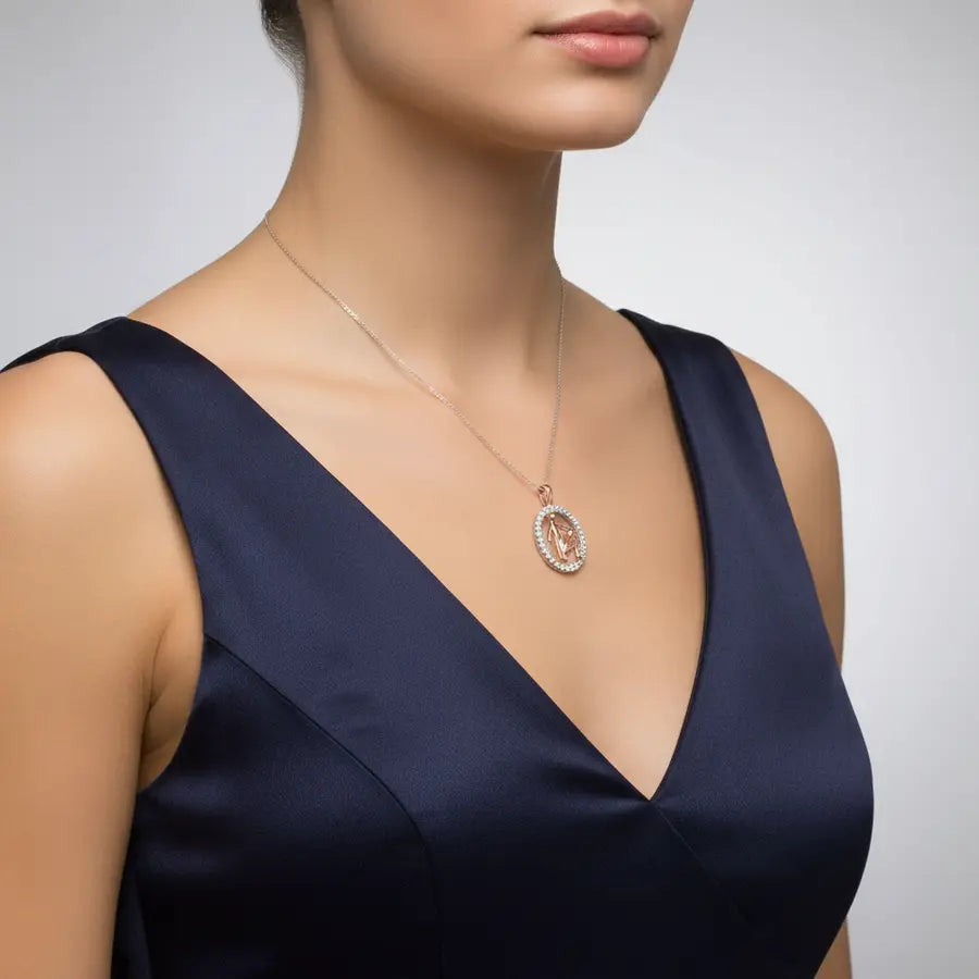 Father Bless Gold Pendant