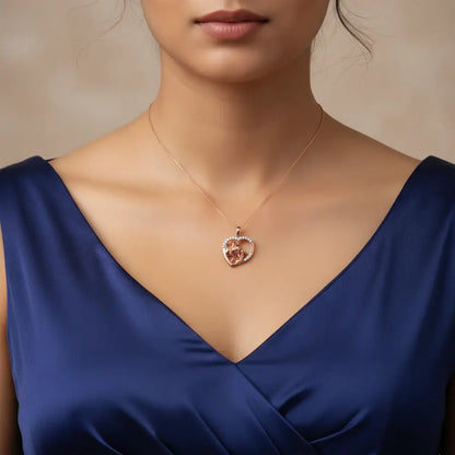 Elephant Love Gold Pendant