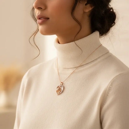 Elephant Love Gold Pendant