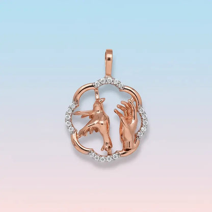 Freedom Bird Gold Pendant