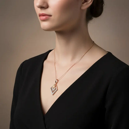 Center Butterfly Gold Pendant