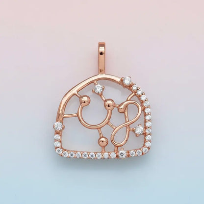 Musical Notes Gold Pendant