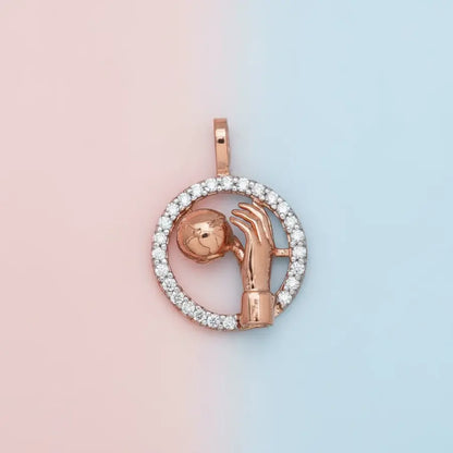 Globe Hold Gold Pendant