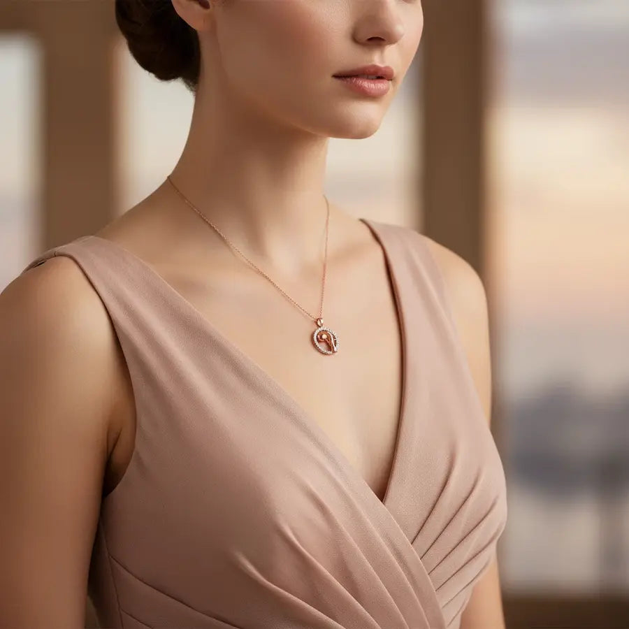 Globe Hold Gold Pendant
