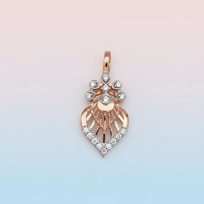 Radiant Floral Gold Pendant