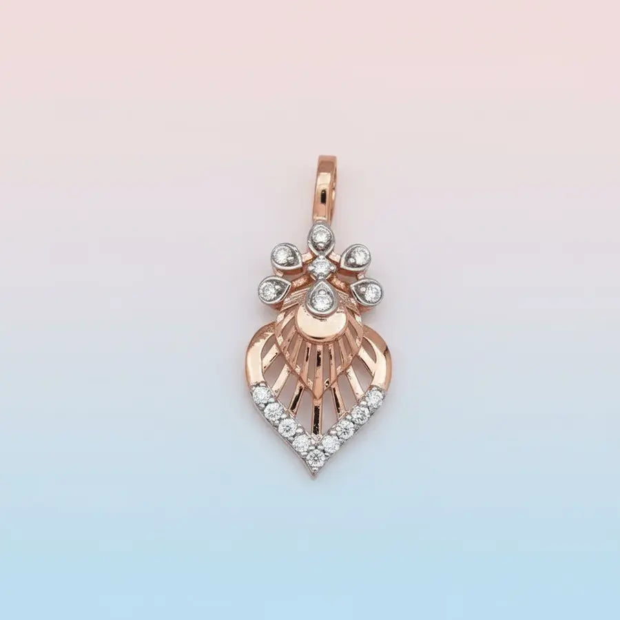 Radiant Floral Gold Pendant