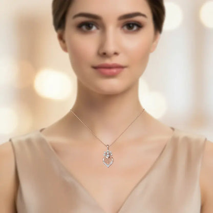 Radiant Floral Gold Pendant