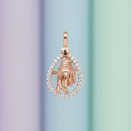 Heartbeat Korean Love Gold Pendant