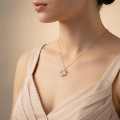 Butterfly Pause Gold Pendant