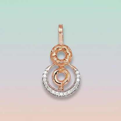 Spiraled Blossom Gold Pendant