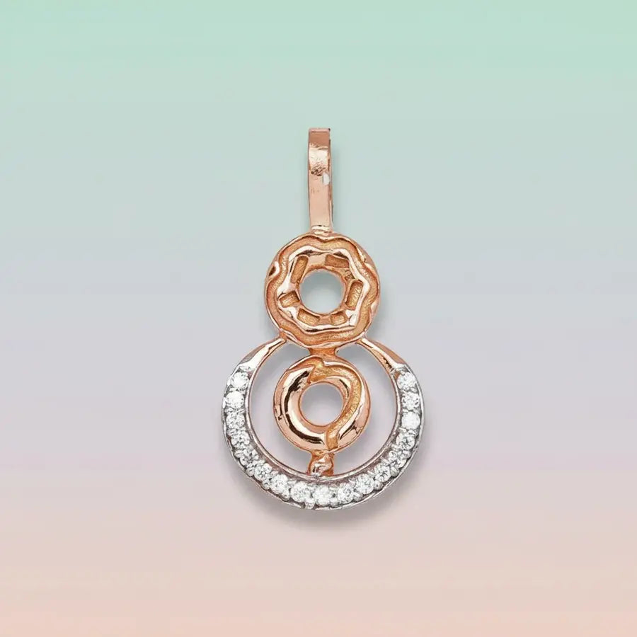 Spiraled Blossom Gold Pendant
