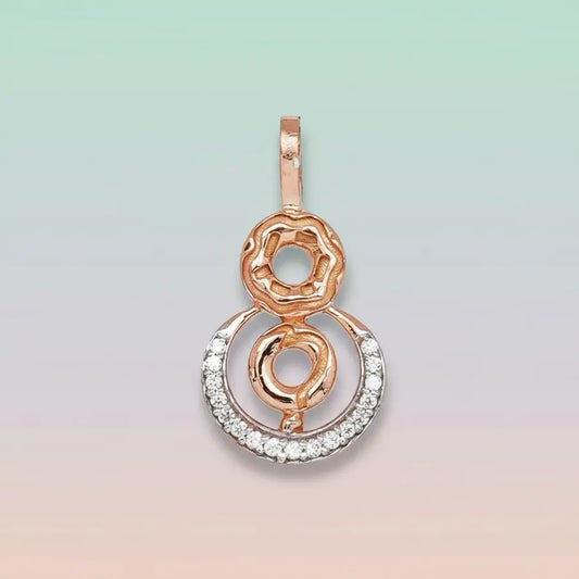 Spiraled Blossom Gold Pendant