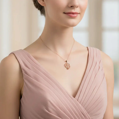 Smooth Trumpet Gold Pendant