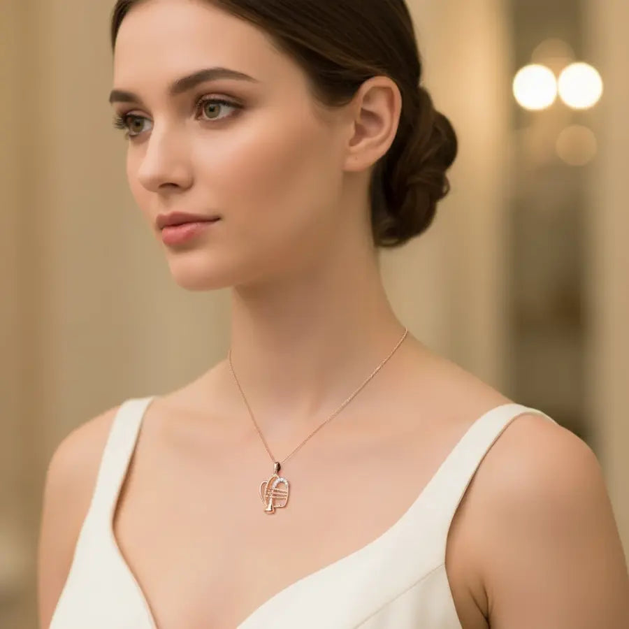 Smooth Trumpet Gold Pendant