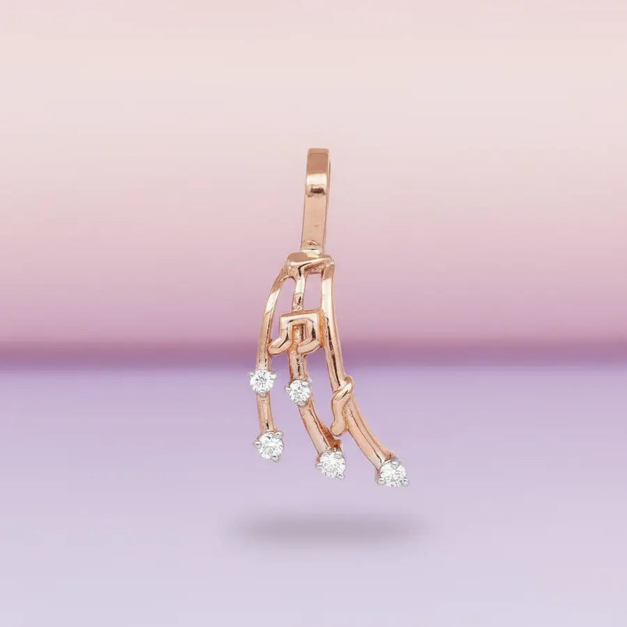 Melody Ribbon Gold Pendant