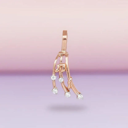 Melody Ribbon Gold Pendant