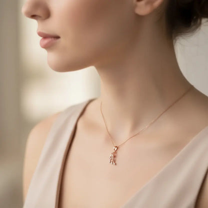 Melody Ribbon Gold Pendant