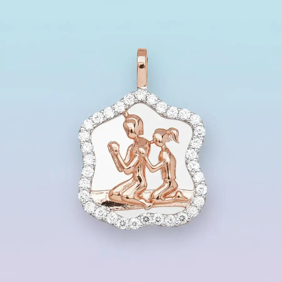 Prayer Together Gold Pendant