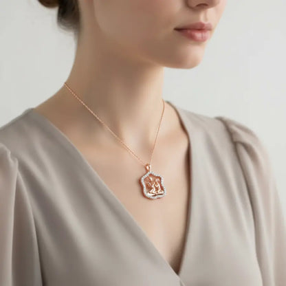 Prayer Together Gold Pendant