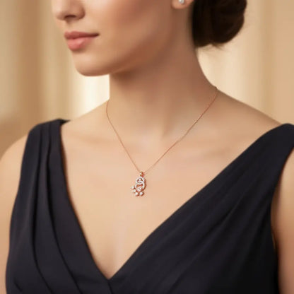 Soft Feather Petal Gold Pendant