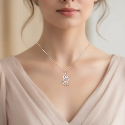 Soft Feather Petal Gold Pendant
