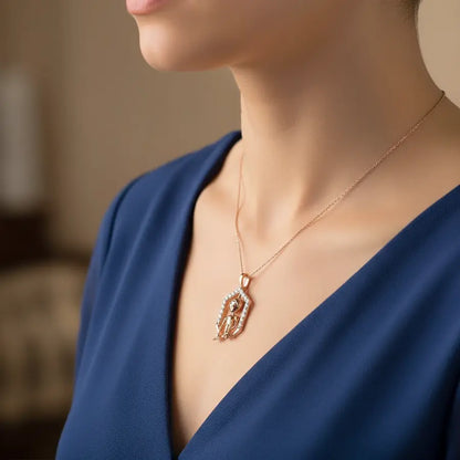 Caring Boy Gold Pendant