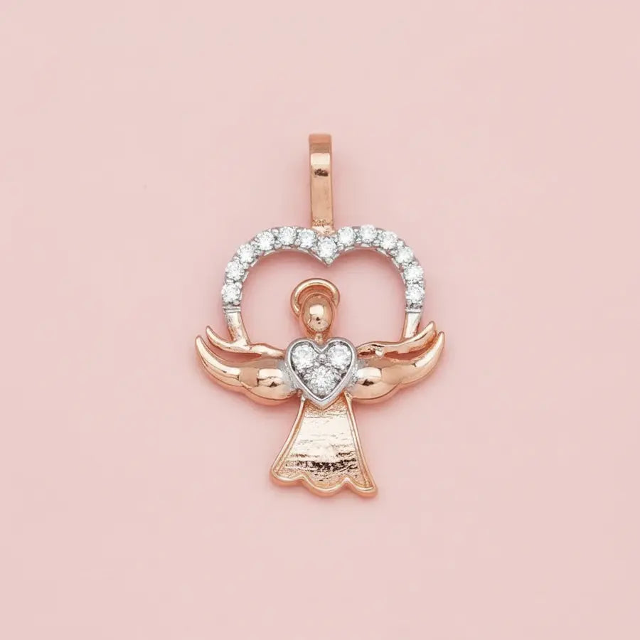 Angel Heart Gold Pendant