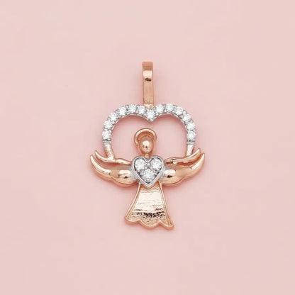 Angel Heart Gold Pendant