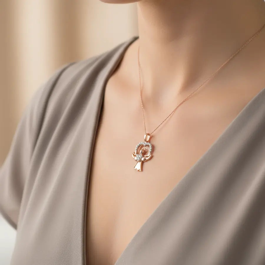 Angel Heart Gold Pendant