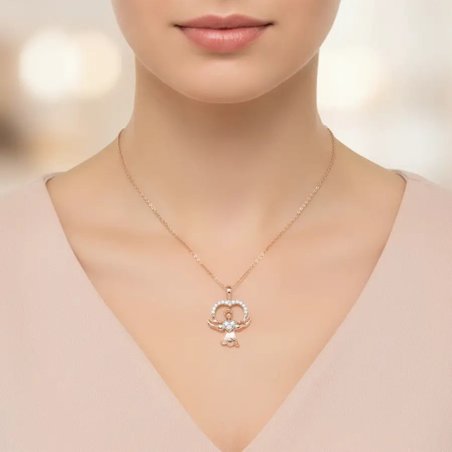 Angel Heart Gold Pendant