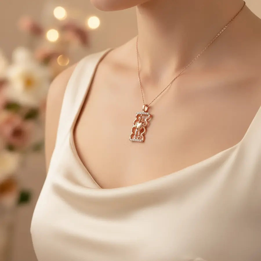 Caring Heart Gold Pendant