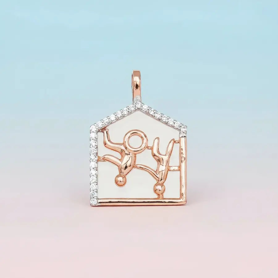 Wheelchair Support Gold Pendant