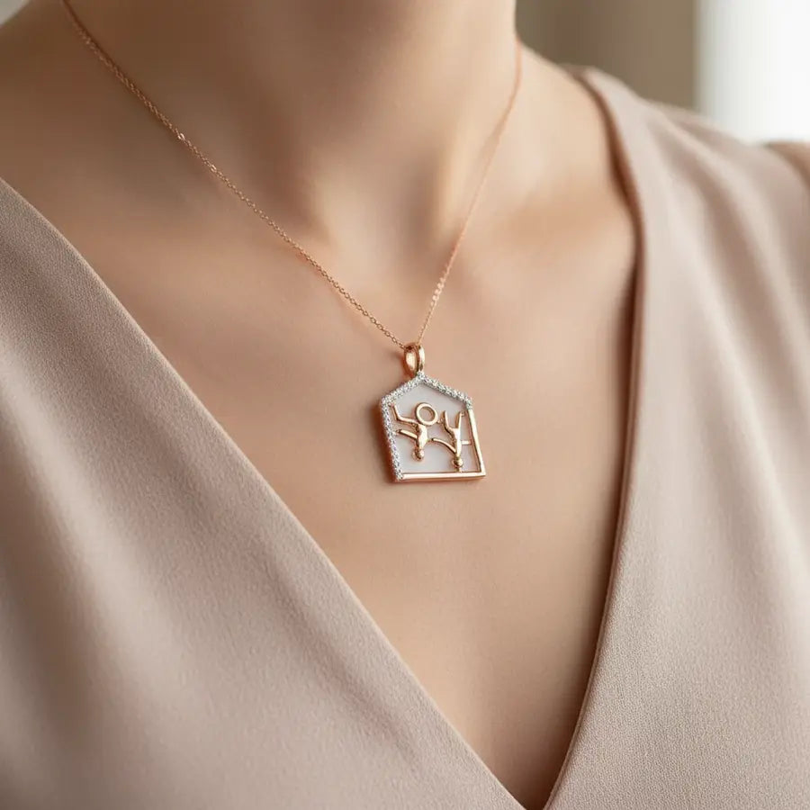 Wheelchair Support Gold Pendant