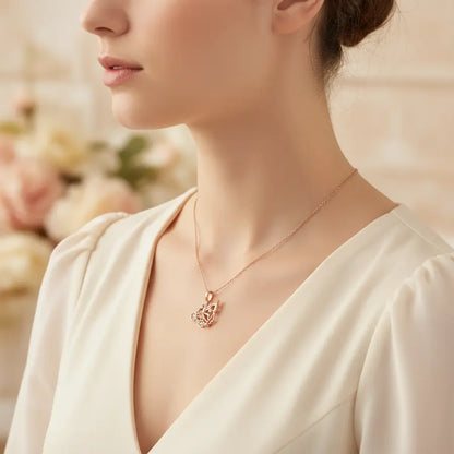 Action Cycle Gold Pendant