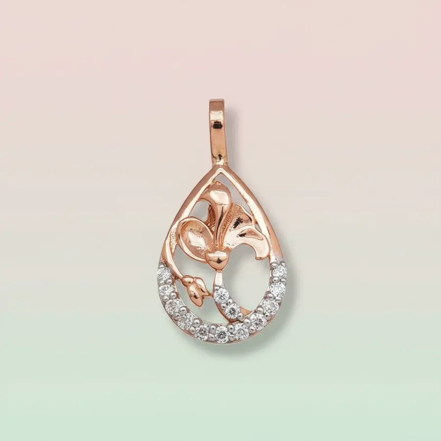 Classic Floral Gold Pendant