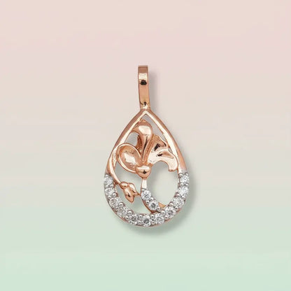 Classic Floral Gold Pendant