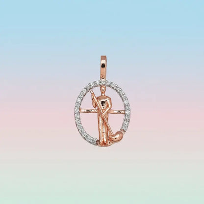 Sweeper Man Gold Pendant