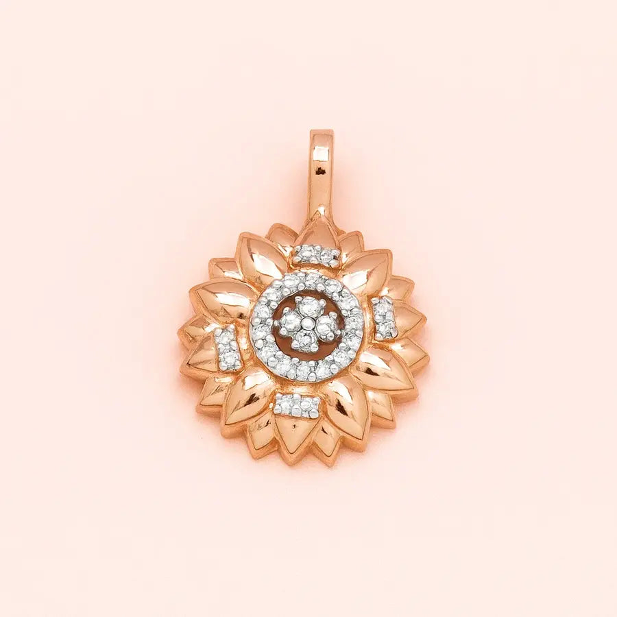 Sunflower Joy Gold Pendant