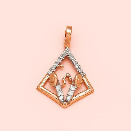 Music Symbol Gold Pendant