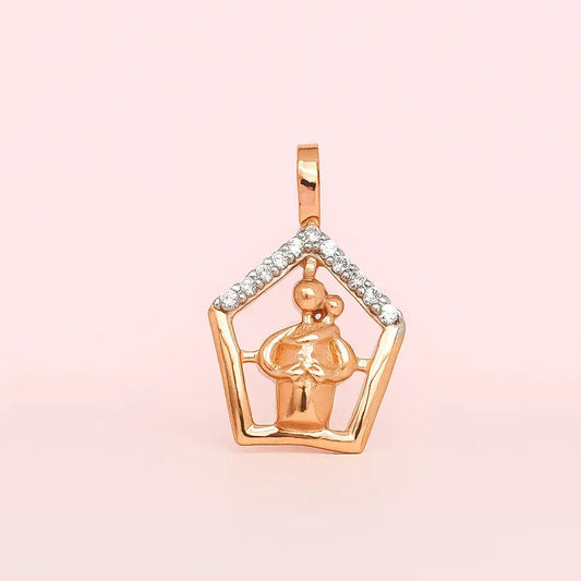 Dad Child Gold Pendant
