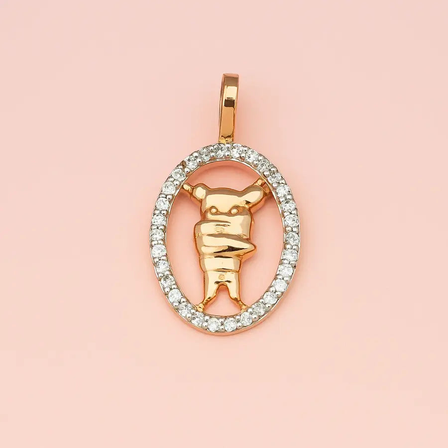 Cartoon Quirky Gold Pendant