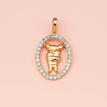 Cartoon Quirky Gold Pendant