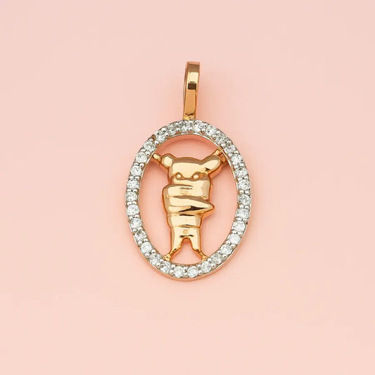 Cartoon Quirky Gold Pendant