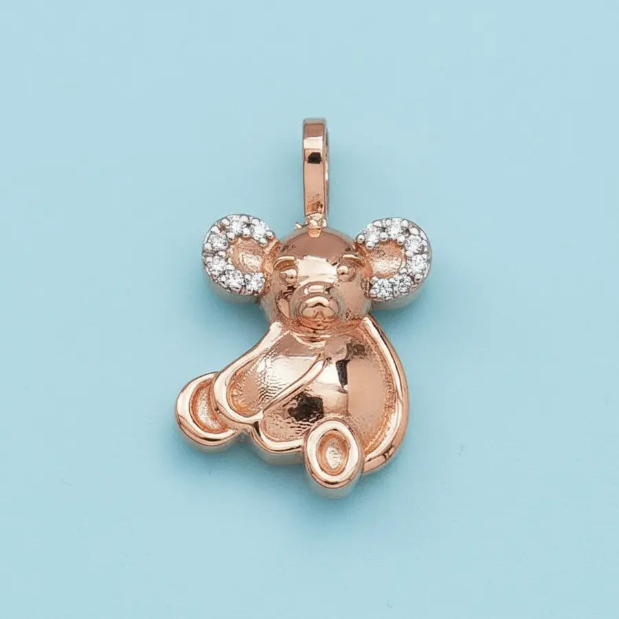 Elephant Toy Gold Pendant