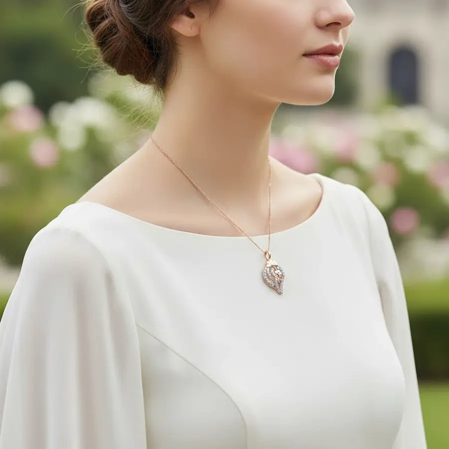 Shell Flower Gold Pendant