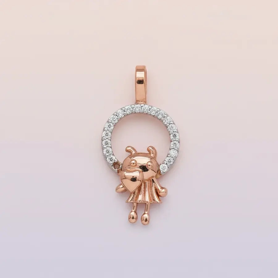 Girl Toy Gold Pendant