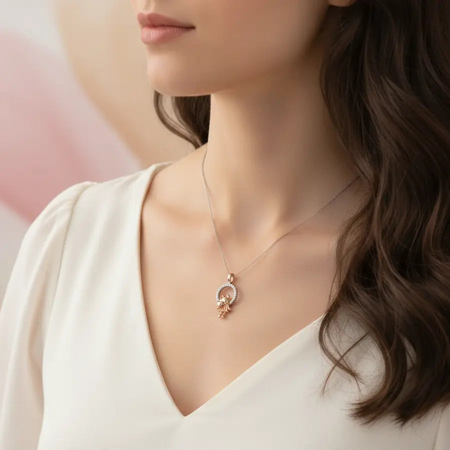 Girl Toy Gold Pendant