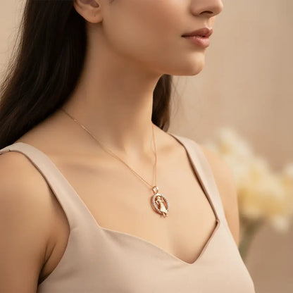 Lasya-inspired Bharathanatyam posture Gold Pendant
